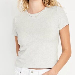 old navy heather grey bestee short sleeve tshirt NWOT